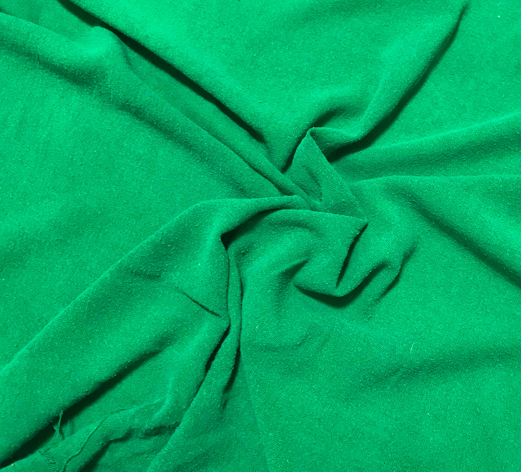 Emerald Green - Hand Dyed Poplin Gauze Silk Noil