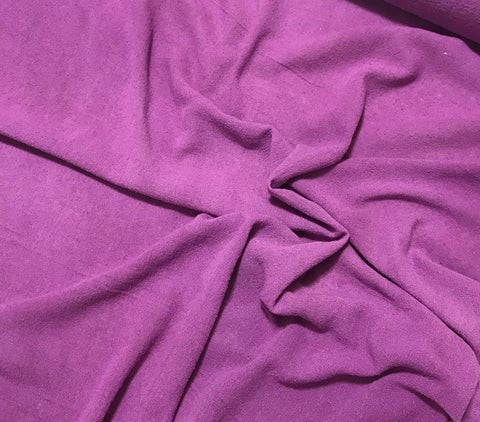 Purple - Hand Dyed Poplin Gauze Silk Noil