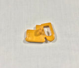 Yellow Excavator Digger Truck Plastic Button 28mm/ 1-1/8" - Dill Buttons Brand