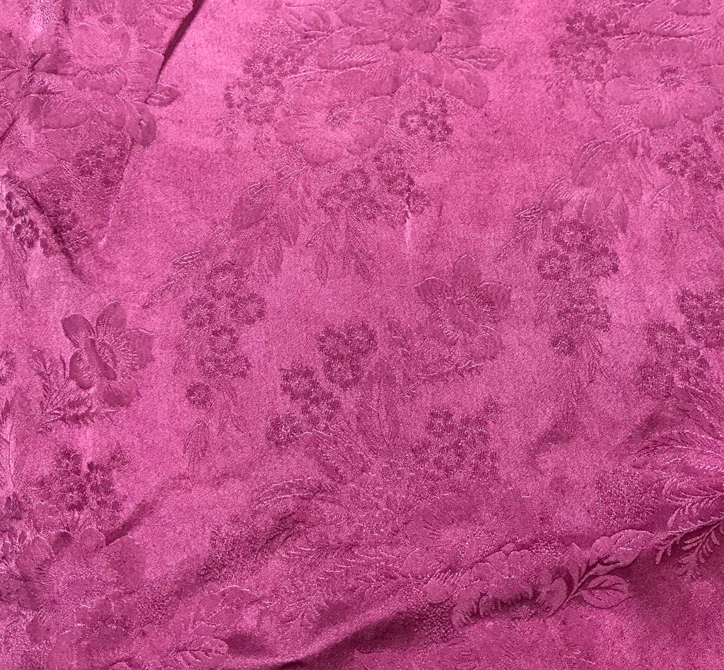 Lilac Floral - Hand Dyed Silk Jacquard