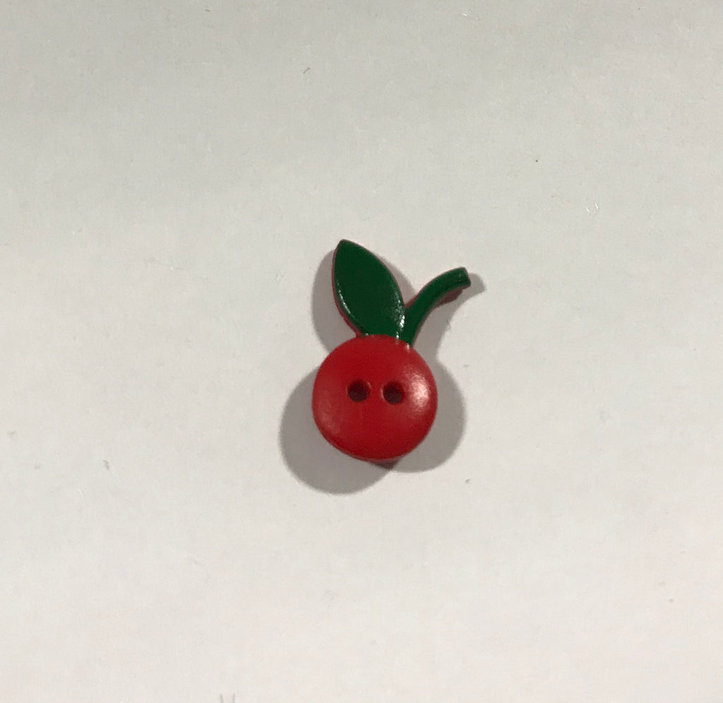 Cherry Fruit Plastic Button 20mm/ 13/16" - Dill Buttons Brand