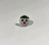 Snowman Face Plastic Button - Dill Buttons Brand (2 Sizes to Choose From)