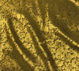 Gold Baroque Scroll - Silk Jacquard