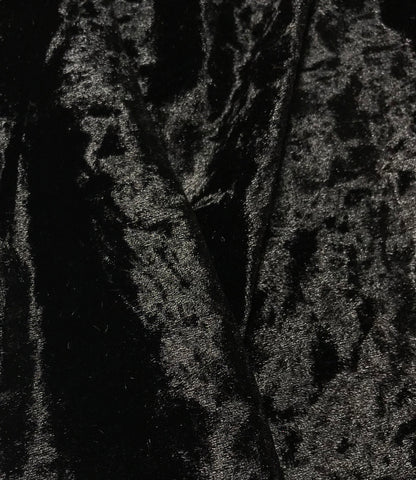 Black - Stretch Polyester Crushed Velvet Fabric – Prism Fabrics