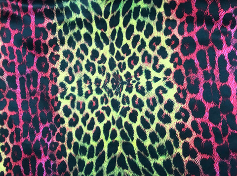 Rainbow Leopard Spots - Silk Charmeuse
