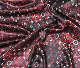 Burgundy Red Tapestry - Silk Charmeuse