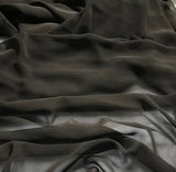 Chocolate Brown - Polyester Chiffon Fabric