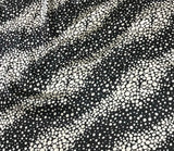 Black and White Bubble Dots - Silk Charmeuse