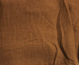 Spice Brown Crinkle - Polyester Chiffon Fabric