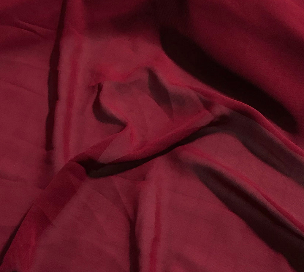 > Silk Chiffon > Silk chiffon fabric, 8mm, 44, red color  group