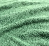 Sage Green - Hand Dyed Squares Weave Silk Noil