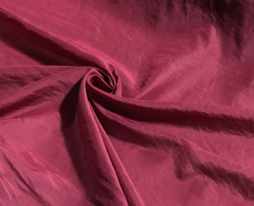 Cranberry Red - Hand Dyed Silk/Cotton Voile