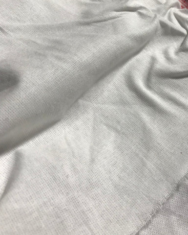 White 100% Cotton Chambray Fabric
