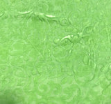 Pear Green Scroll - Hand Dyed Burnout Silk Velvet