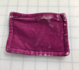 Lilac Hand Dyed Silk Velvet Zipper Pouch