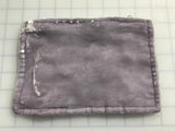 Pearl Gray Hand Dyed Silk Velvet Zipper Pouch