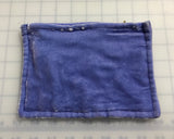 Periwinkle Blue Hand Dyed Silk Velvet Zipper Pouch