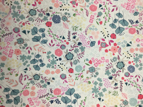 Blooming Ground - Lustrous - Flower Child by Maureen Cracknell for Art Gallery Fabrics - Premium Cotton