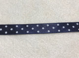 Double Sided Polka Dot Satin Ribbon Trim Made in France 9/16" wide (9 Colors to choose from)