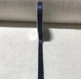 Metallic Polka Dot Satin Ribbon Trim Made in France 1/2" wide (8 Colors to choose from)