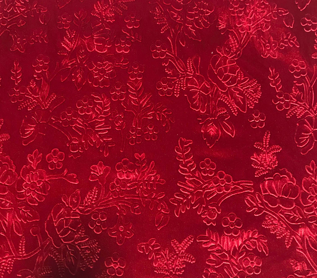 Peony Petals in Red. Stretch Lace Fabric. SL-127-RED – Boho Fabrics