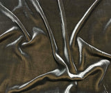 Iridescent Golden Gray - Silk Velvet Fabric