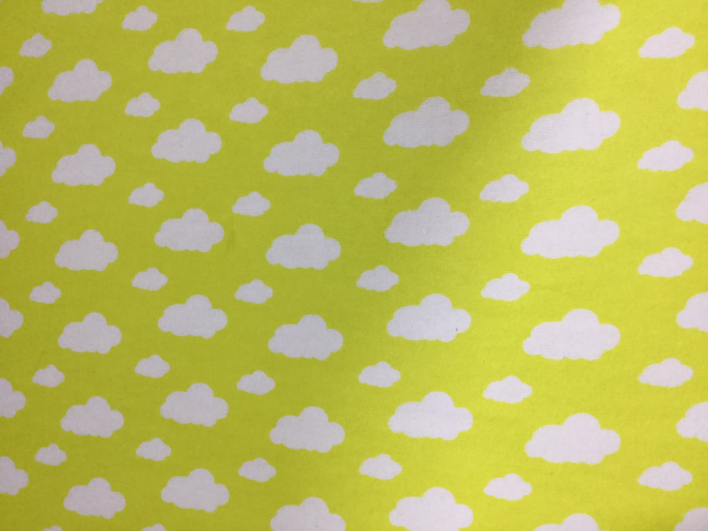 Yellow Clouds - David Textiles - Cotton Flannel Fabric