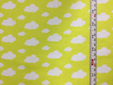 Yellow Clouds - David Textiles - Cotton Flannel Fabric