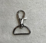 Silver Carabiner Closure Latch with D-ring Purse Hardware - Dill Buttons Brand (4 Sizes to Choose From)