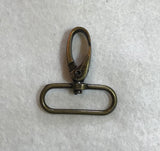 40mm Carabiner Closure Latch with Oval Ring Purse Hardware - Dill Buttons Brand (3 Colors to Choose From)