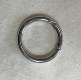 Silver Round Carabiner Closure Latch - Purse Hardware - Dill Buttons Brand (2 Sizes to Choose From)