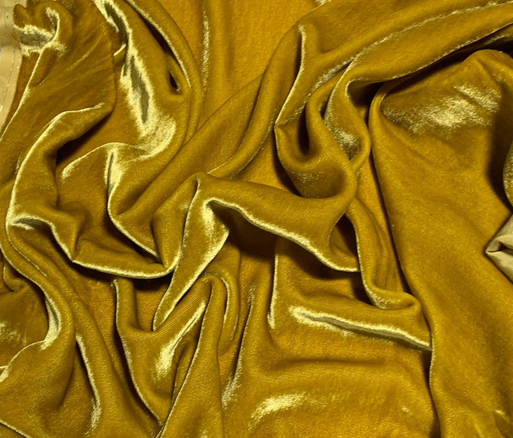 Mustard Gold - Silk Velvet