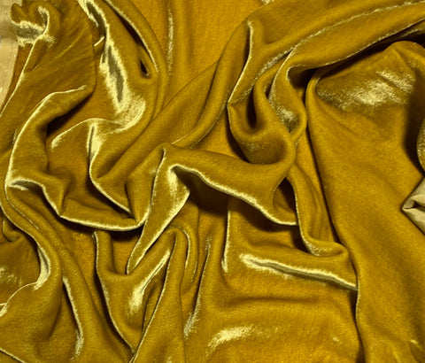 Mustard Gold - Silk Velvet