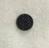 Black Chevron Herringbone Plastic Button - Dill Buttons Brand (3 Sizes to Choose From)