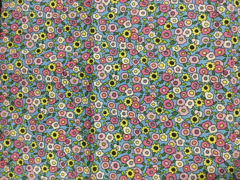 Pink & Yellow Floral - Virginia Robinson for Fabri-Quilt - Cotton Fabric