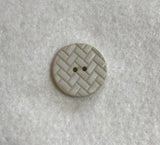Ivory Chevron Herringbone Plastic Button - Dill Buttons Brand (3 Sizes to Choose From)