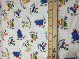 One Two Buckle My Shoe Nursery Rhyme - Cotton Flannel Fabric