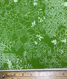 Green Floral - Baralla - Banyan Batiks Cotton Fabric