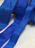 Royal Blue Wired Taffeta Ribbon - Made in France (3 Widths to choose from)