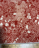Red Floral - Baralla - Banyan Batiks Cotton Fabric