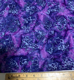 Purple Grapes & Bottles - Vino - Banyan Batiks Cotton Fabric