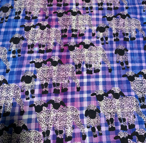 Purple Sheep - Kilts & Quilts - Banyan Batiks Cotton Fabric - 2 Yards x 45" Remnant