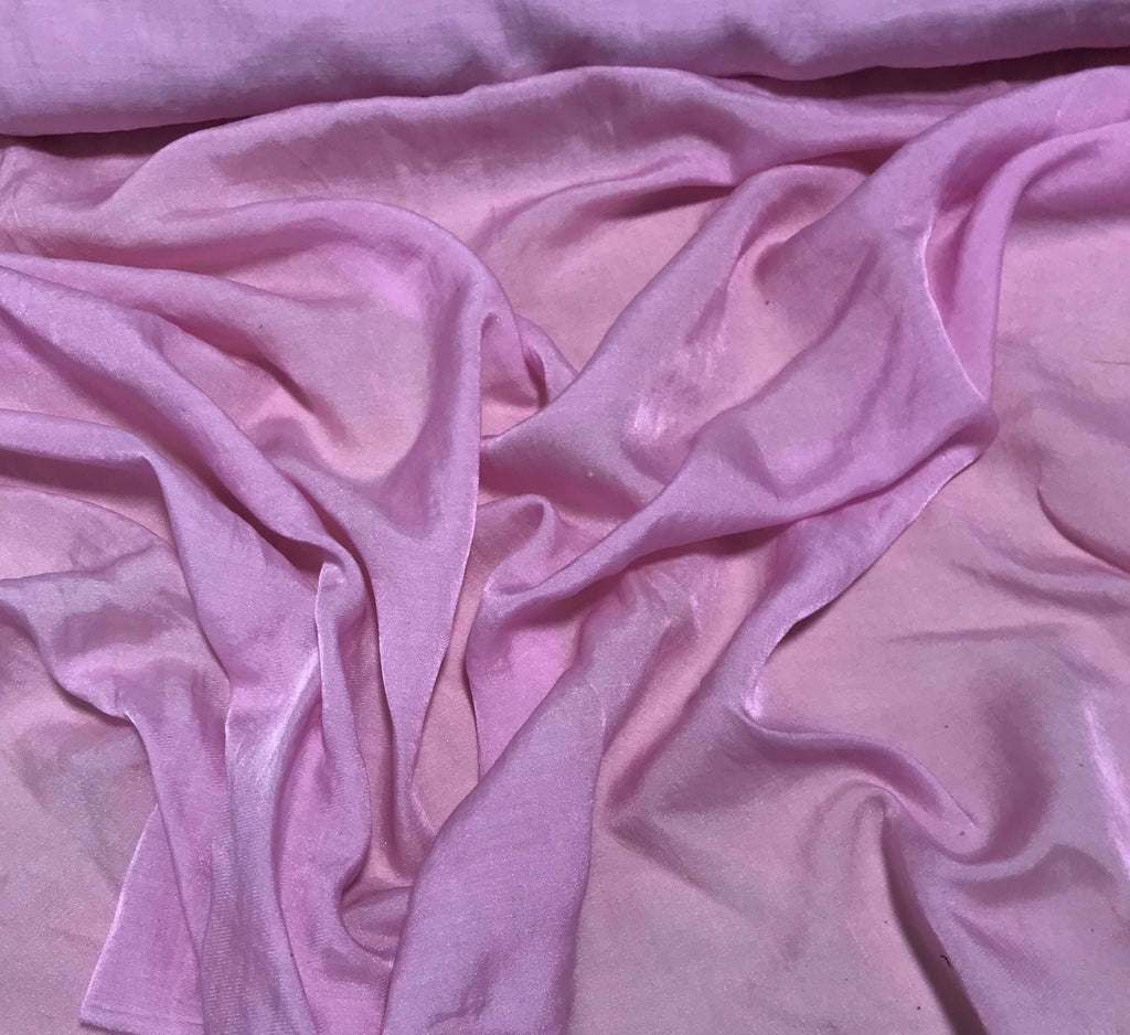 Baby Pink - Hand Dyed Silk/Cotton Sateen