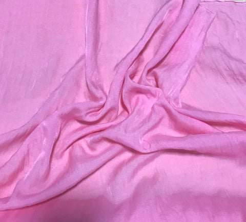 Bubblegum Pink - Hand Dyed Silk/Cotton Sateen