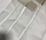 White 100% Silk Sheer Organza Ribbon ( 4 Widths to choose from)
