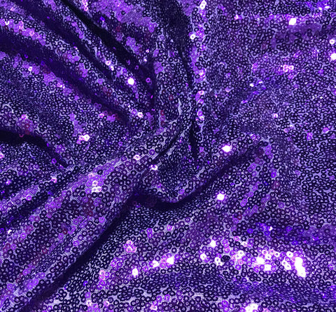 Violet Glitter Lace Border - Sequins, Glitter