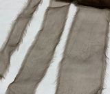 Taupe Hand Dyed 100% Silk Sheer Organza Ribbon ( 4 Widths to choose from)