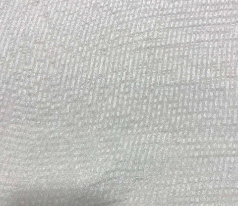 White Gingham Seersucker Gauze - Silk Chiffon Fabric