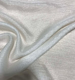 White Gingham Seersucker Gauze - Silk Chiffon Fabric