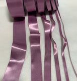 Dusty Plum Double Sided Satin Ribbon - Made in France (7 Widths to choose from)